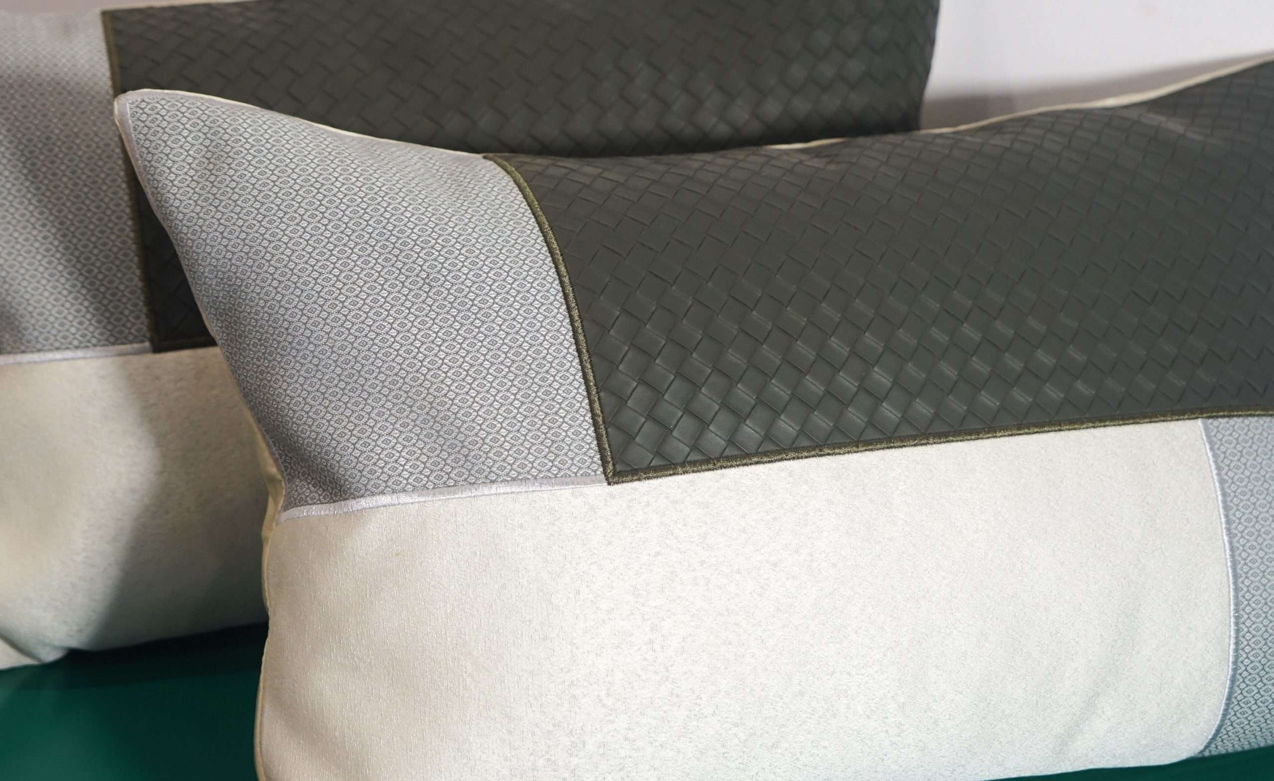 Green Ivory Throw Pillows 4 BEDMATE FURNITURE Green Ivory Throw Pillows - Image 2