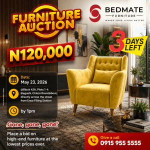 Bedmate Furniture Auction May 2026 Fiorino Leisure Chair LCC103 Lekki