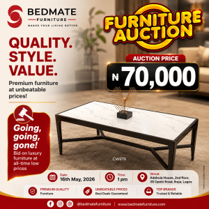 Bedmate Furniture Auction May 2026 Ysquare Rectangle Center Table (CW579)